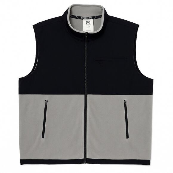 Xersion Big & Tall Mock Neck Fleece Vest Black Gray XLT Layering Piece NSYNC - Picture 2 of 13